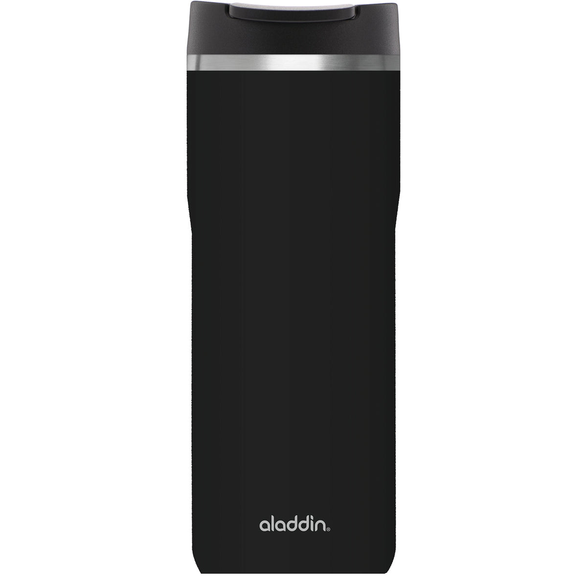 Aladdin Barista Thermobecher in Lava-Schwarz, available in three sizes, featuring a sleek, insulated stainless steel design.