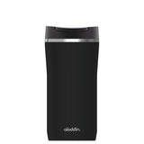 Aladdin Lava-Black Barista Thermobecher in three sizes with sleek design and spill-proof lid, ideal for hot beverages on the go.