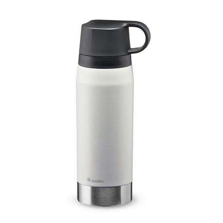 Aladdin CityPark thermos in five colors, 1.1-liter capacity, showing a sleek stainless steel design with a secure lid.