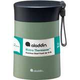 Aladdin Bistro Lunch Thermobecher in 400ml with colorful design, stainless steel body, and secure lid for hot or cold beverages.