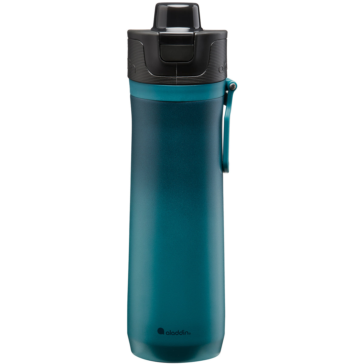 Aladdin Sports Thermavac water bottle in five colors, 600 ml, with a sleek design and secure lid for outdoor activities.