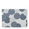 Blue polka dot table placemats with lotus effect, DAY DRAP 2-piece set, decorative and functional table accessories.