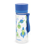 Aladdin AVEO kids' water bottle with space design, 350 ml capacity, durable plastic, featuring a leak-proof lid and colorful graphics.