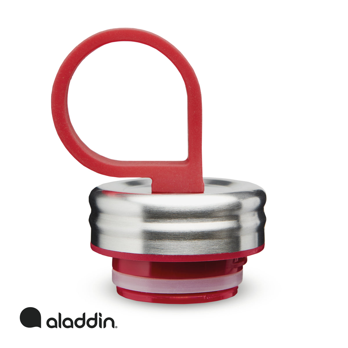 Aladdin 550ml cherry red chilled stainless steel water bottle with insulated design and screw cap, ideal for keeping drinks cold