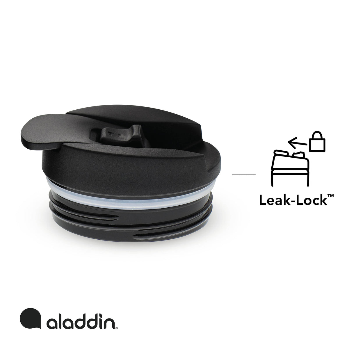 Aladdin Barista Thermobecher in petrol blue, stainless steel, with leak-proof lid, available in 3 sizes.