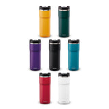 Aladdin Lava-Black Barista Thermobecher in stainless steel, leak-proof design, available in three sizes, 0.47L capacity.