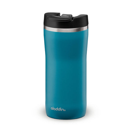 Aladdin Petrol-Blue Barista Thermobecher in 0.35L stainless steel with Leak-Lock lid, Aqua Blue color, available in three sizes