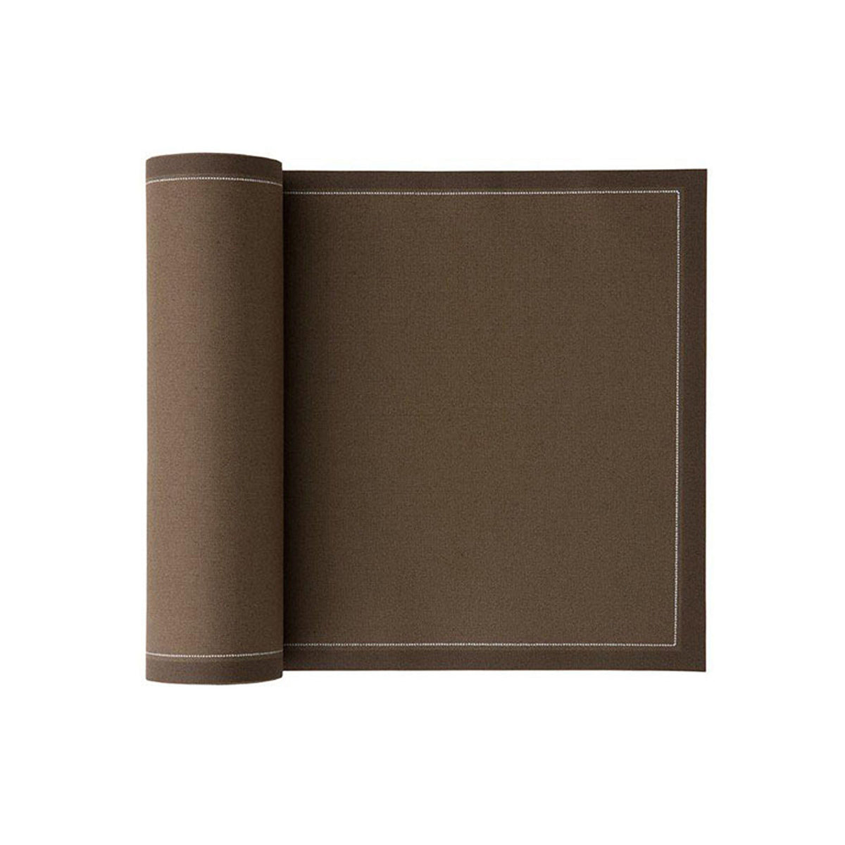 Taupe servietten und Tischset by MY DRAP, featuring elegant 4-variant design for sophisticated table settings.