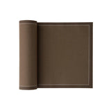 Taupe servietten und Tischset by MY DRAP, featuring elegant 4-variant design for sophisticated table settings.